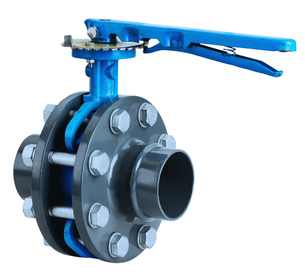 AIRpipe Loackable Butterfly Vave DN80 to DN200 PTFE High Temperature