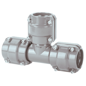 AIRpipe 90° Tee DN20 to DN200