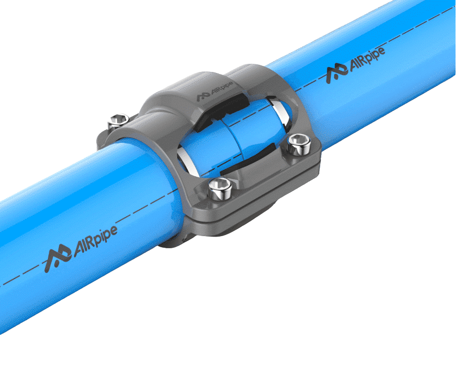 AIRPIPE BLUE ALUMINIUM PIPE, 5.8 METERS, DN200 - 301 00 1100 01
