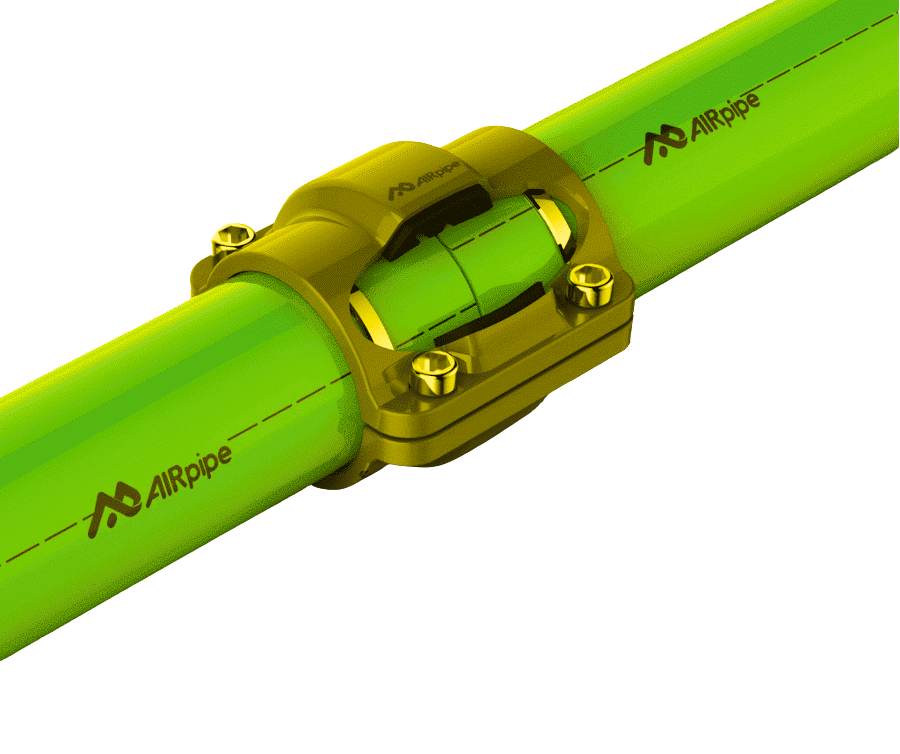 AIRPIPE GREEN ALUMINIUM PIPE, 5.8 METERS, DN200 - 301 00 1100 03