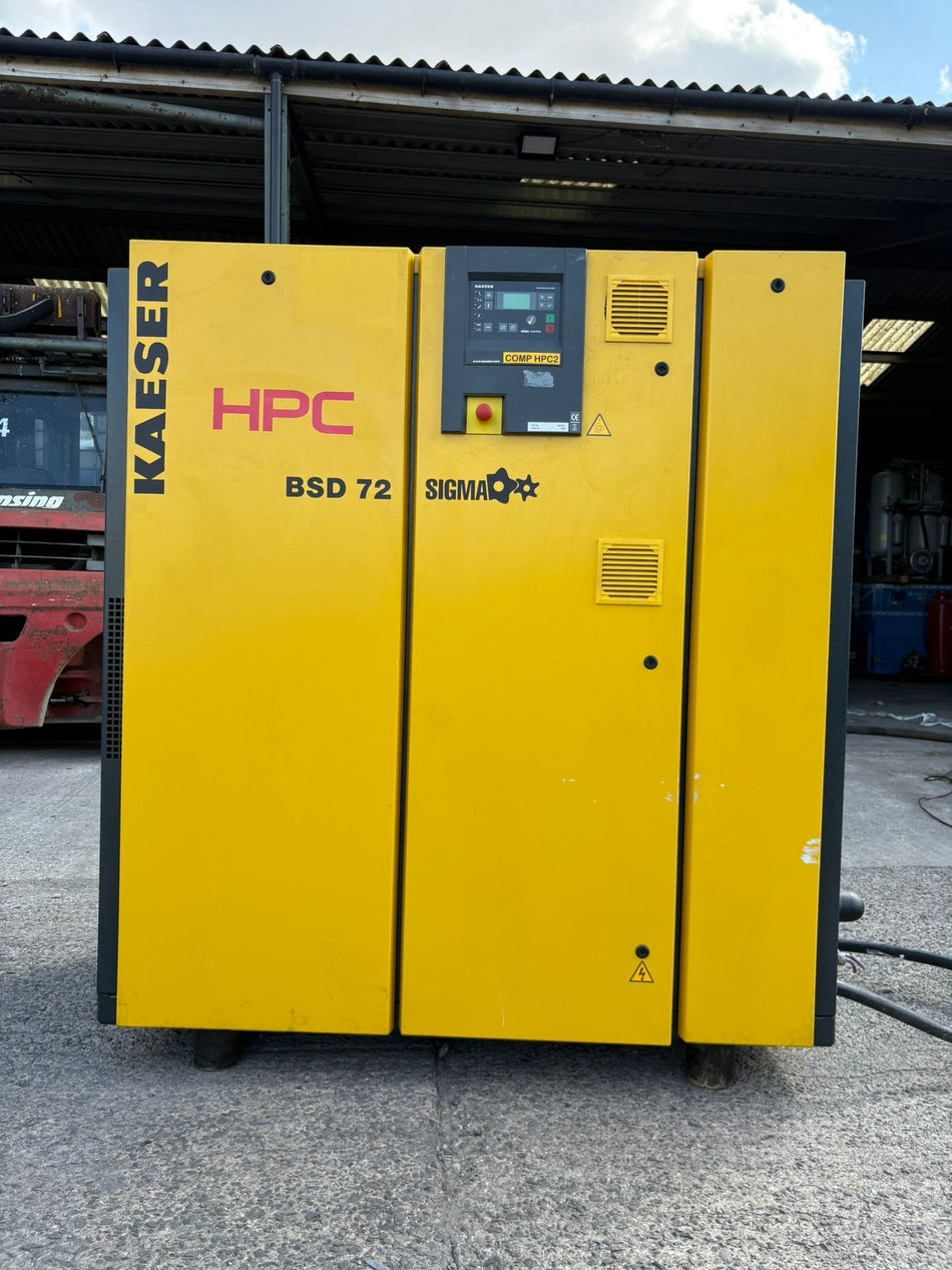 HPC Kaeser BSD 72 37kW Direct Drive Rotary Screw Compressor - 8 Bar, Low Hours | Refurbished