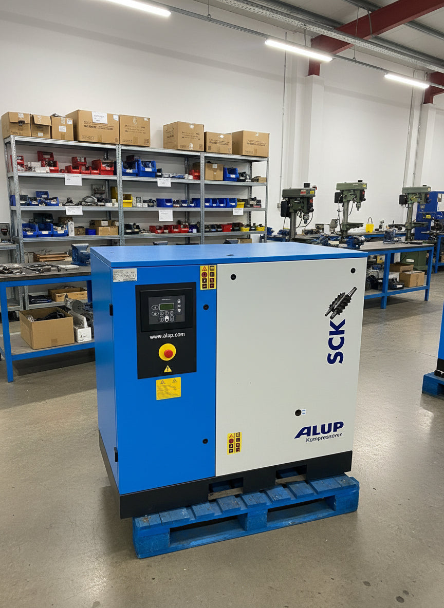 Refurbished Alup SCK 30-10 22 kW Fixed-Speed Rotary Screw Compressor – 2013, 10 bar, 109 CFM