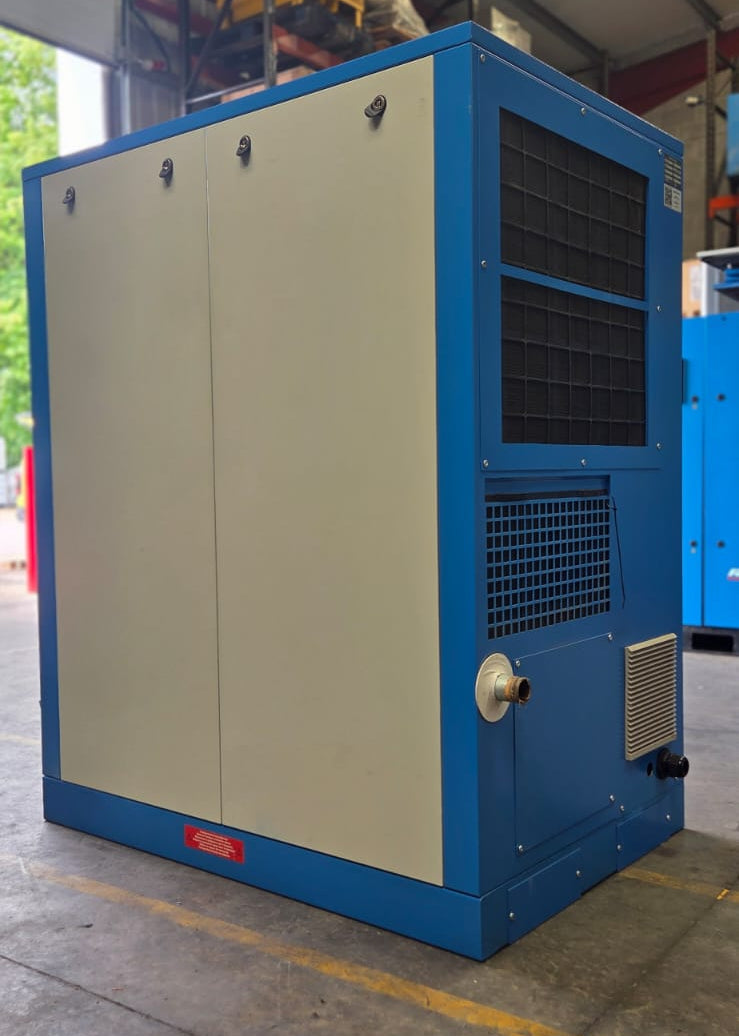 Large industrial air dryer in a workshop setting