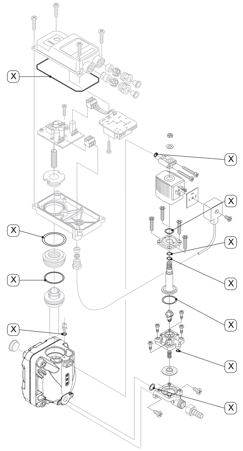 BEKO Technologies Spare part BEKOMAT 13 CO sealing parts kit PN25, 40/50 2000367