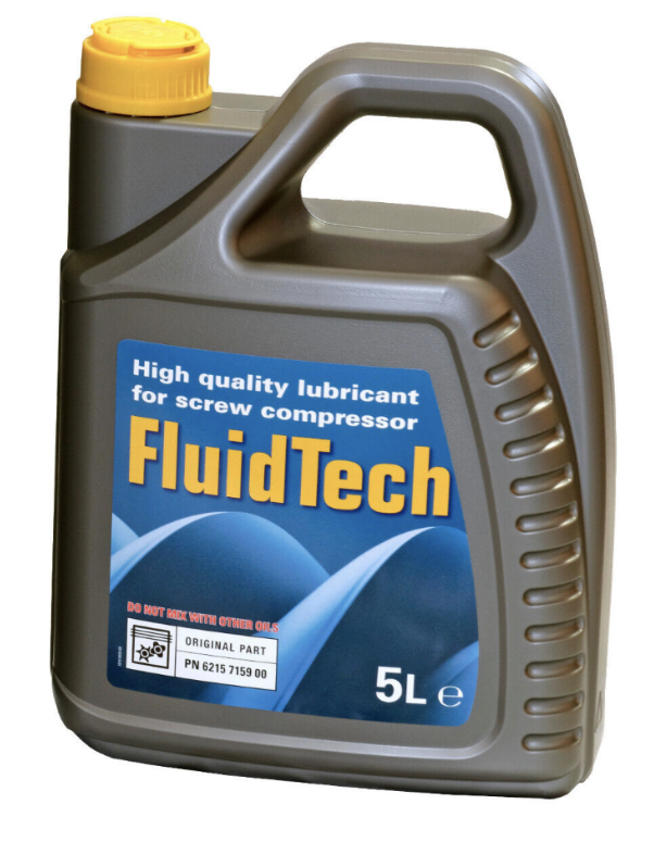 ABAC 6215715900 FLUIDTECH 2000 Hour Screw Compressor Oil 5L - airlinkcompressors.com