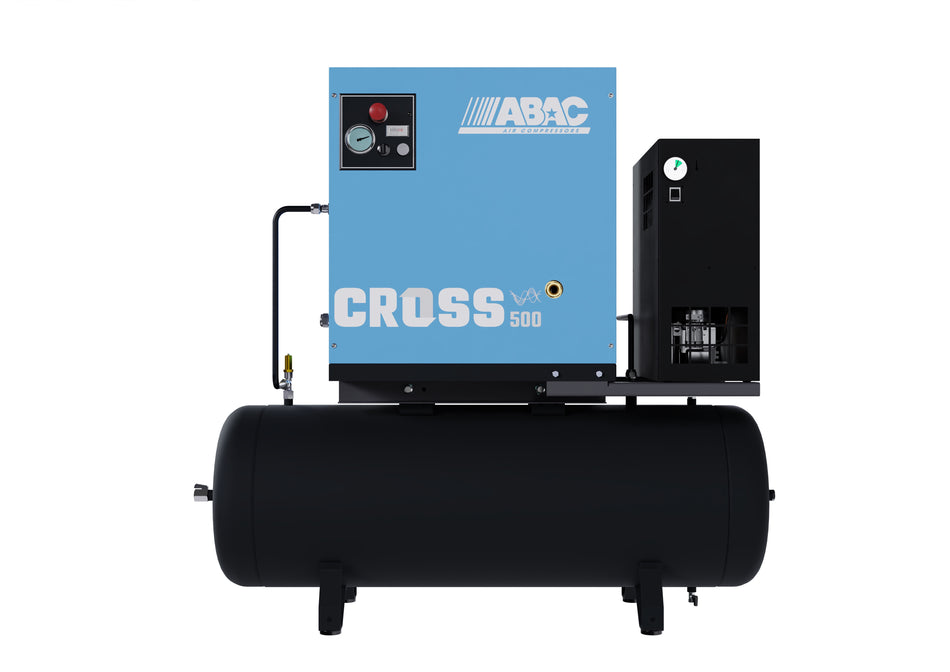 ABAC CROSS 500  4 kW 10Bar 400/50 200L Tank & Dryer VSD Screw Compressor - 1839025637 - airlinkcompressors.com