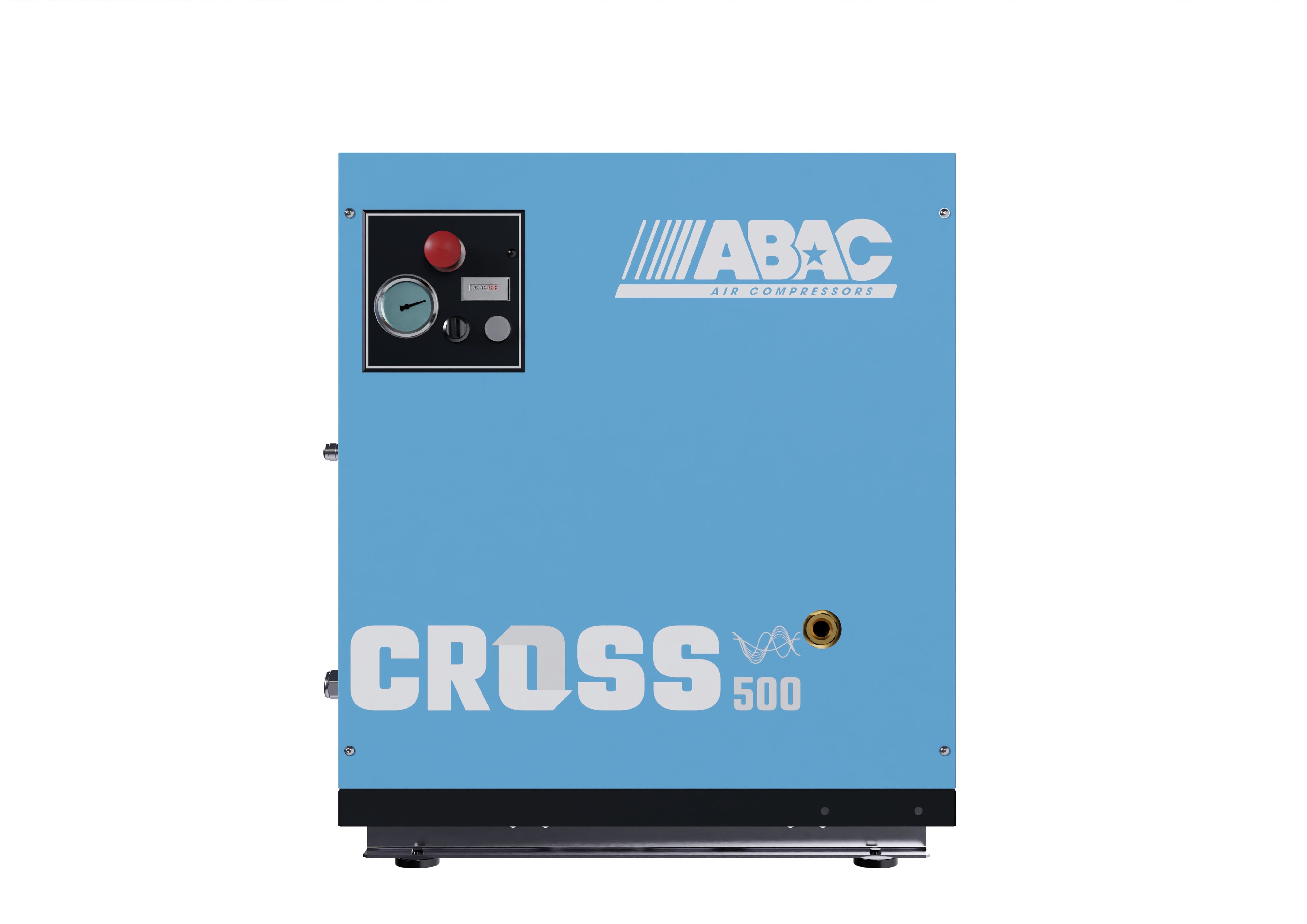 ABAC CROSS 500 4 kW 10Bar 400/50 Base Mounted VSD Screw Compressor - 1839025634 - airlinkcompressors.com