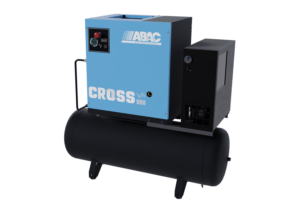 ABAC CROSS 900 7.5 kW 10Bar 400/50 200L Tank & Dryer VSD Screw Compressor - 1839025642 - airlinkcompressors.com