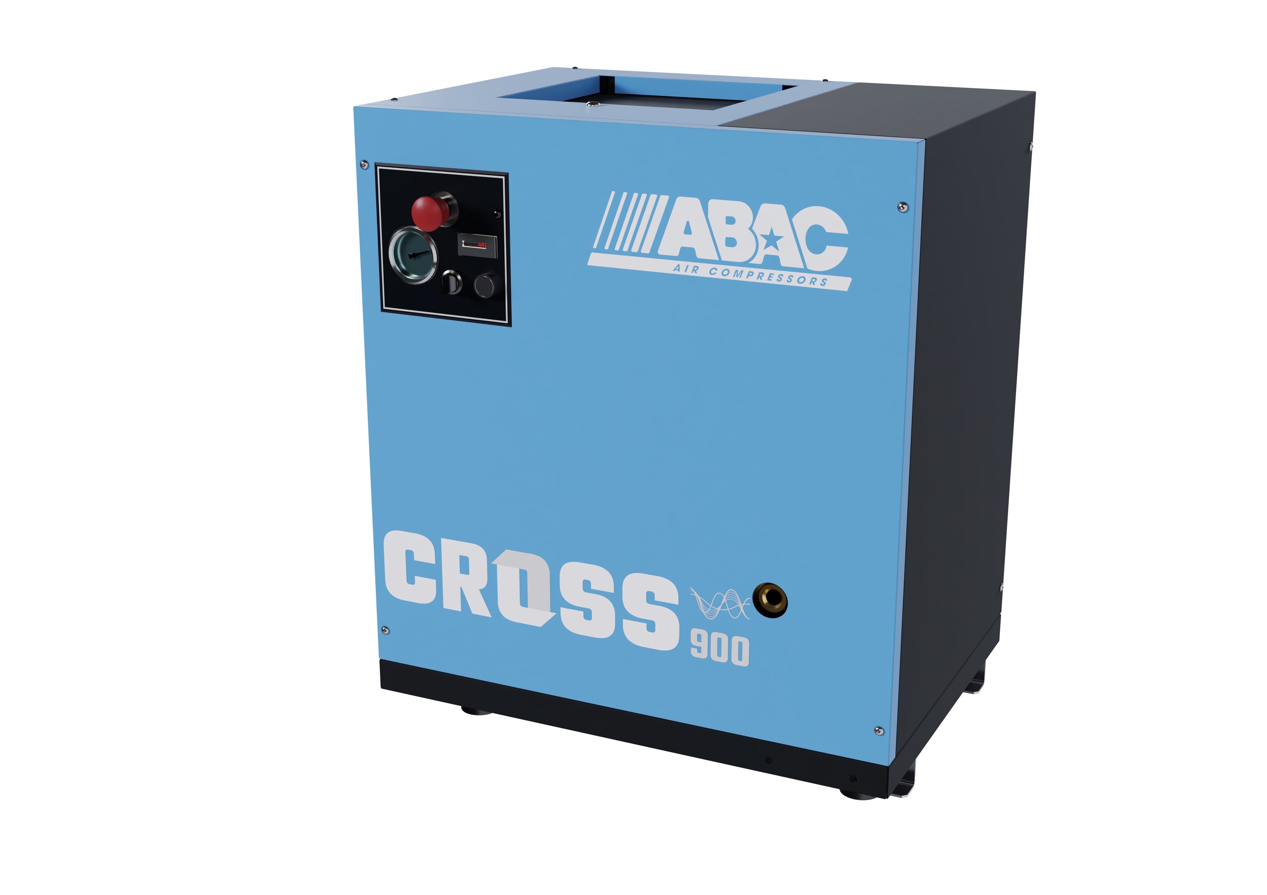 ABAC CROSS 900 7.5 kW 10Bar 400/50 Base Mounted VSD Screw Compressor - 1839025640 - airlinkcompressors.com