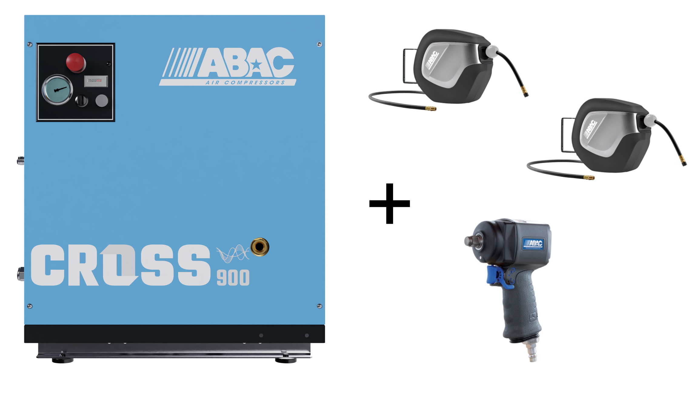 ABAC CROSS 900 7.5 kW 10Bar 400/50 Base Mounted VSD Screw Compressor - 1839025640 - airlinkcompressors.com