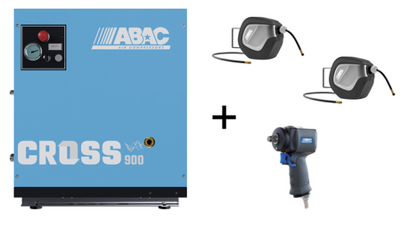 ABAC CROSS 900 7.5 kW 10Bar 400/50 Base Mounted VSD Screw Compressor - 1839025640 - airlinkcompressors.com