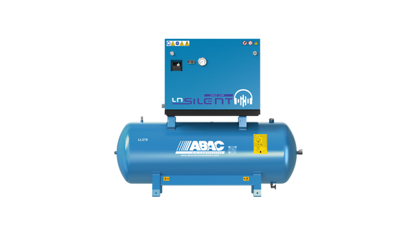 ABAC LN1 A49B 270L Tank Mounted Silenced Air Compressor T4 415 Volt 19.5 CFM - 4116026051 - airlinkcompressors.com