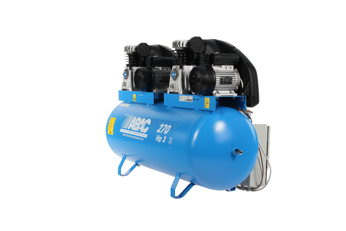 ABAC PRO A39 270 FM3 Tandem - 240V 270L 27.9CFM 10Bar Air Compressor - 4116024868 - airlinkcompressors.com