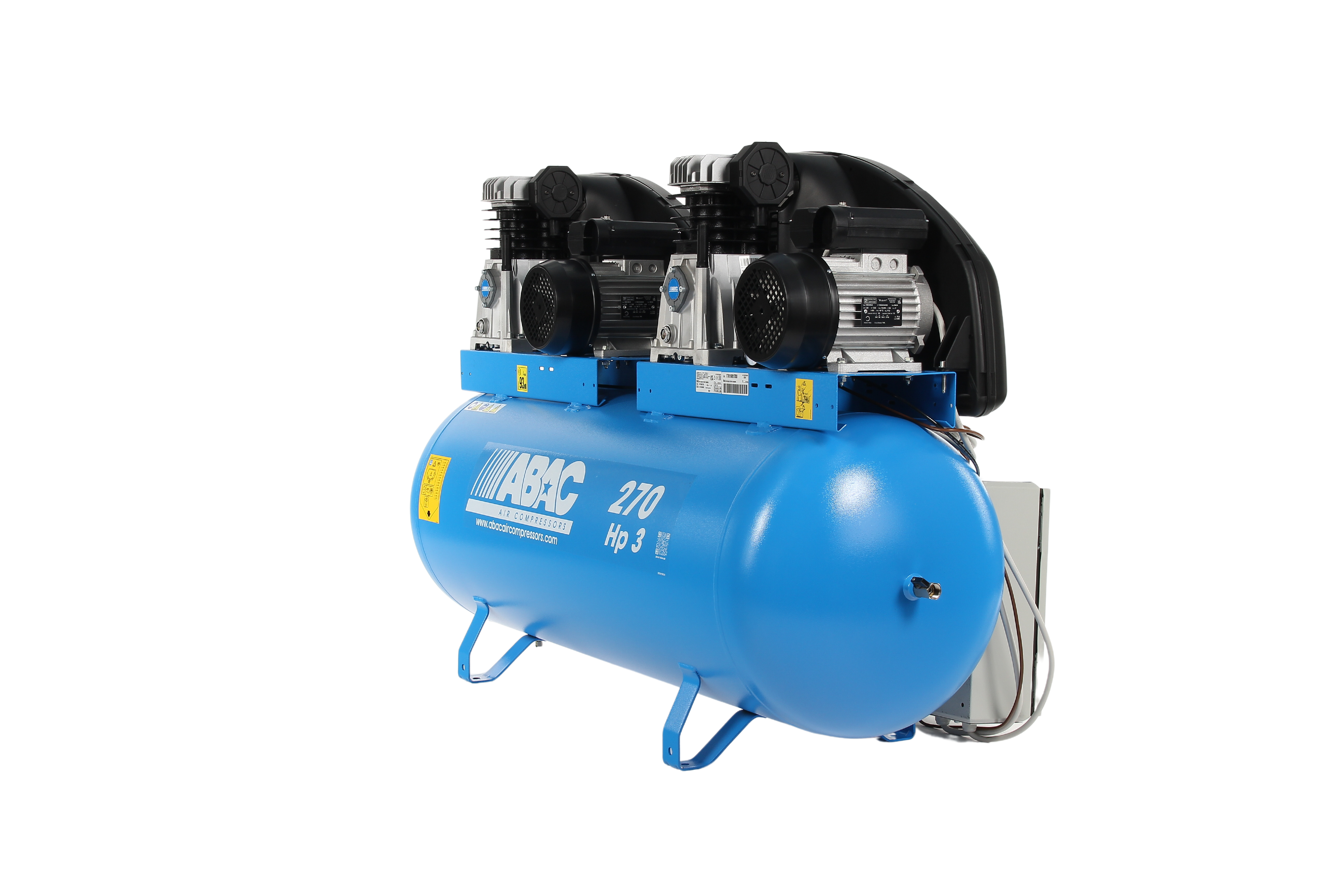 ABAC PRO A39 270 FM3 Tandem - 240V 270L 27.9CFM 10Bar Air Compressor - 4116024868 - airlinkcompressors.com