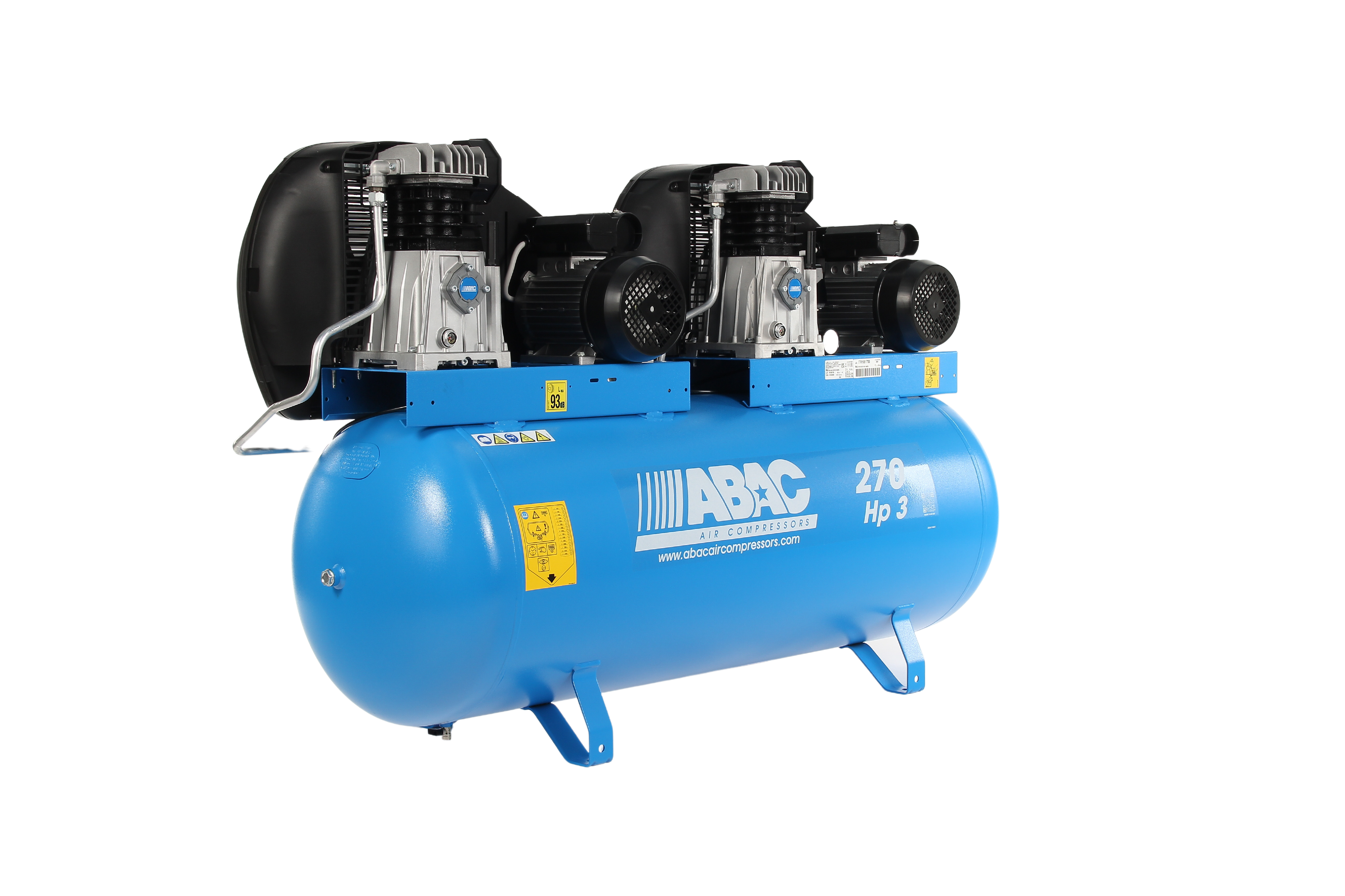 ABAC PRO A39 270 FM3 Tandem - 240V 270L 27.9CFM 10Bar Air Compressor - 4116024868 - airlinkcompressors.com