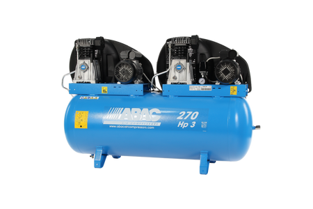 ABAC PRO A39 270 FM3 Tandem - 240V 270L 27.9CFM 10Bar Air Compressor - 4116024868 - airlinkcompressors.com
