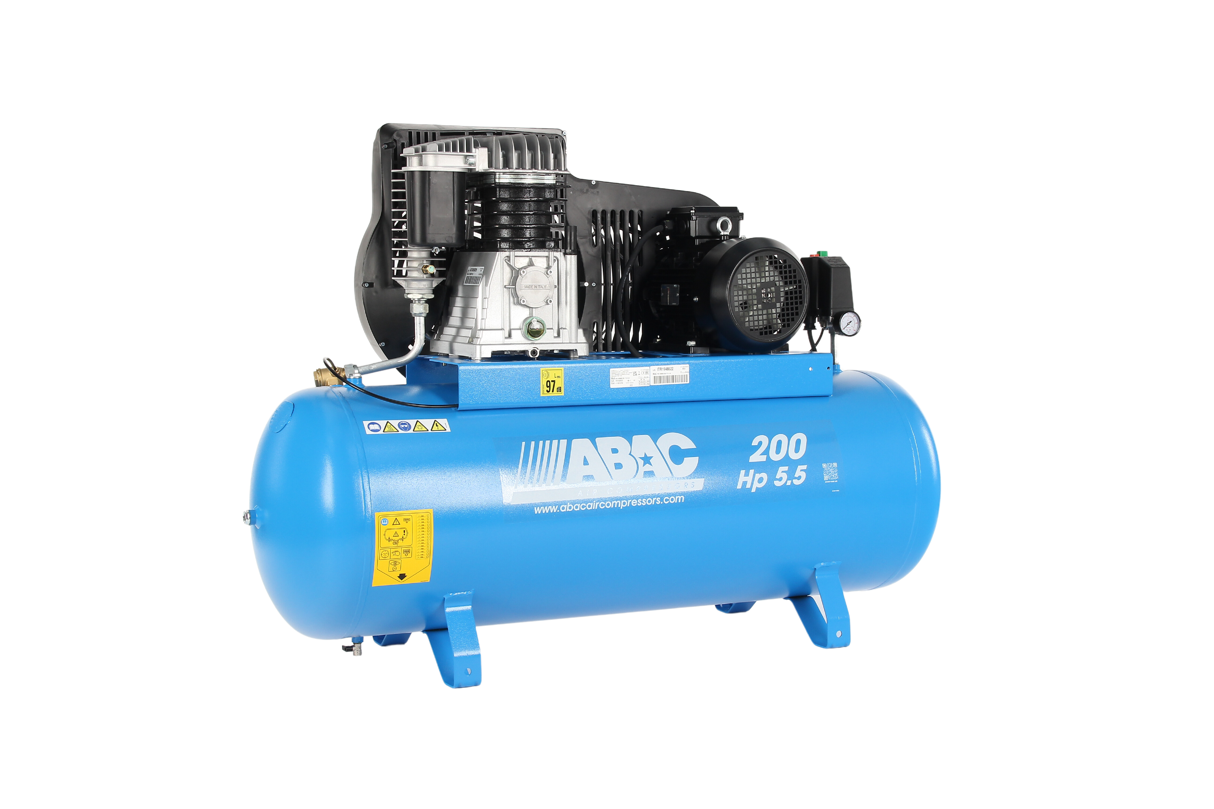 ABAC PRO B5900B 200 FT5.5 - 3 Phase 4kw 200L 23CFM 10Bar Air Compressor - 4116019759 - airlinkcompressors.com