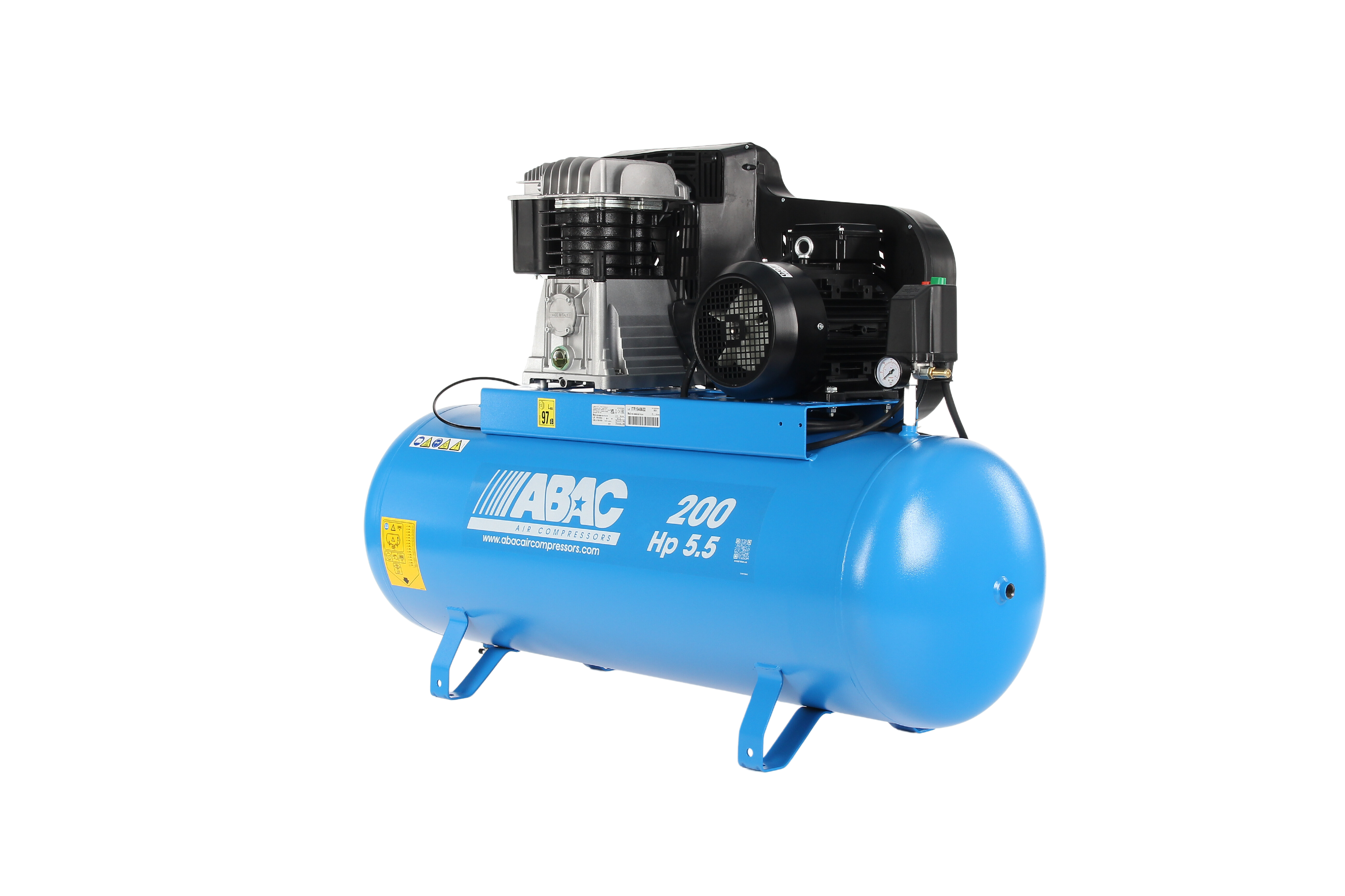 ABAC PRO B5900B 200 FT5.5 - 3 Phase 4kw 200L 23CFM 10Bar Air Compressor - 4116019759 - airlinkcompressors.com