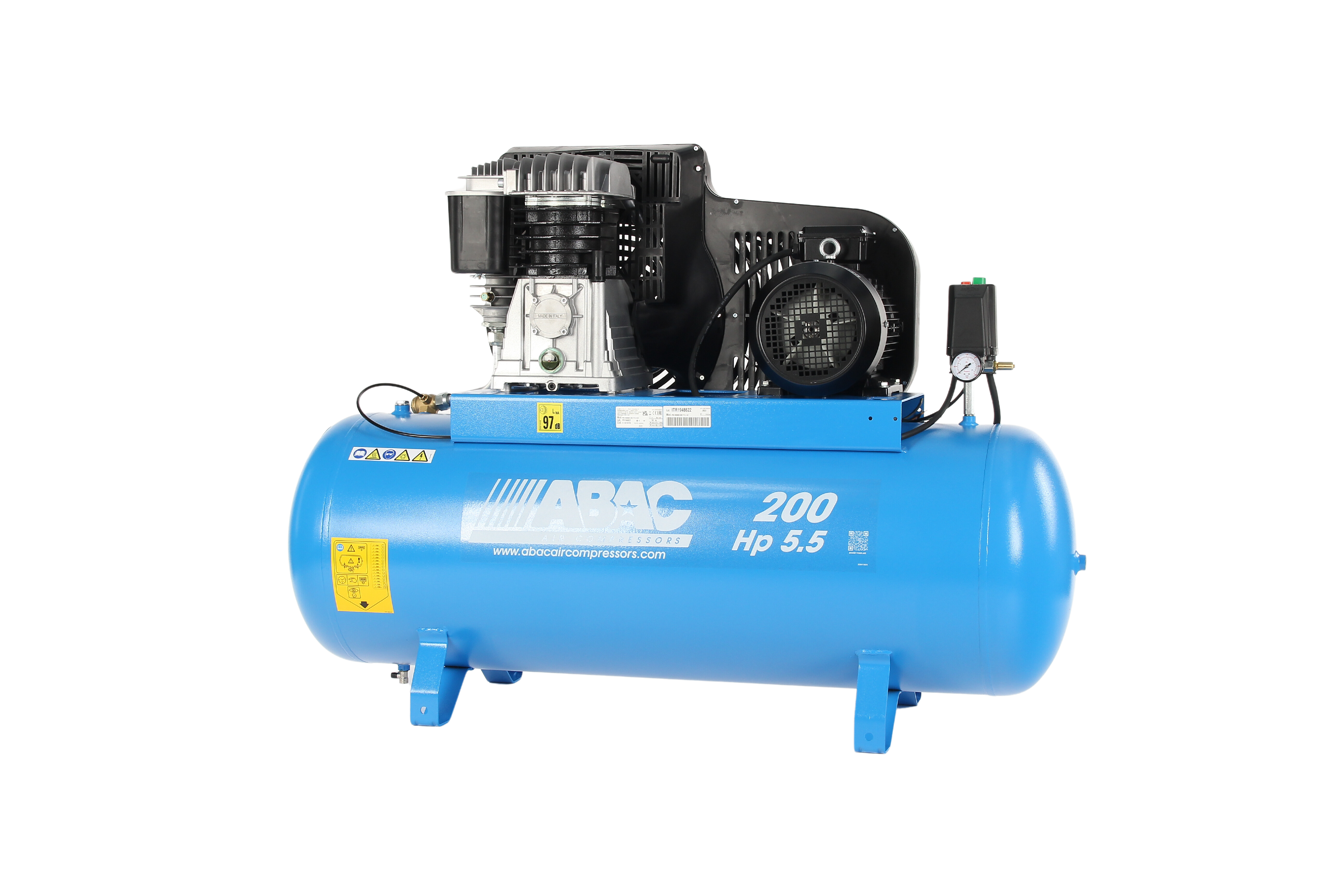 ABAC PRO B5900B 200 FT5.5 - 3 Phase 4kw 200L 23CFM 10Bar Air Compressor - 4116019759 - airlinkcompressors.com