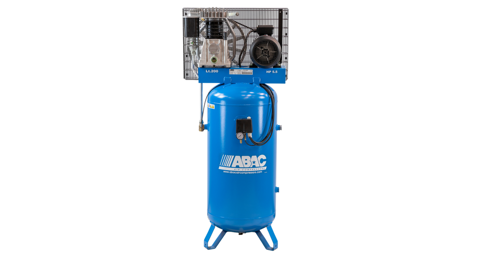 ABAC PRO B5900B 200L VT5.5 Vertical Air Compressor 400Volt - 4116024563 - airlinkcompressors.com