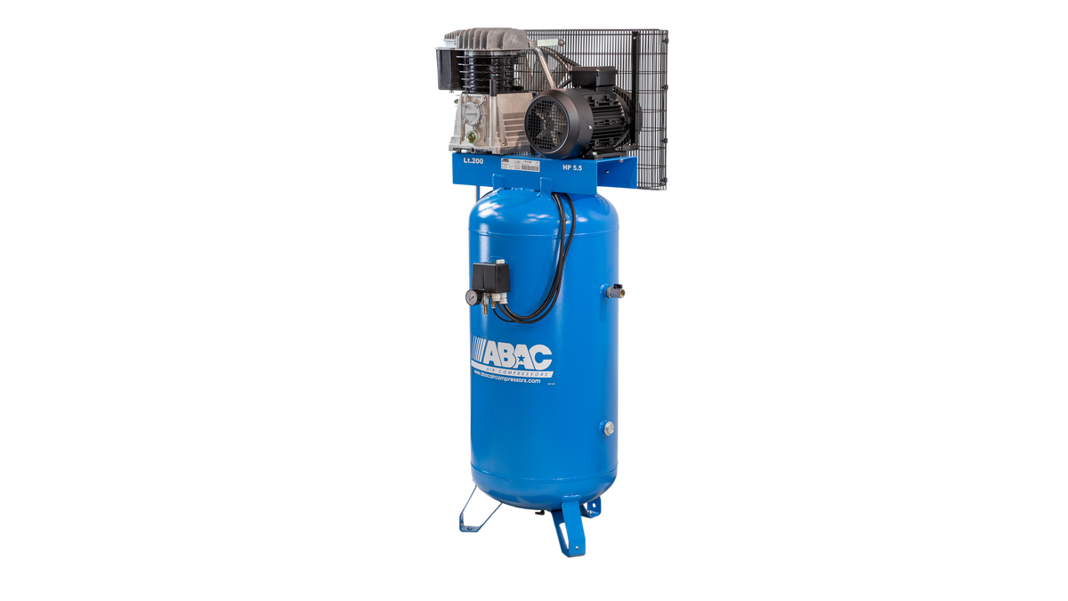 ABAC PRO B5900B 200L VT5.5 Vertical Air Compressor 400Volt - 4116024563 - airlinkcompressors.com