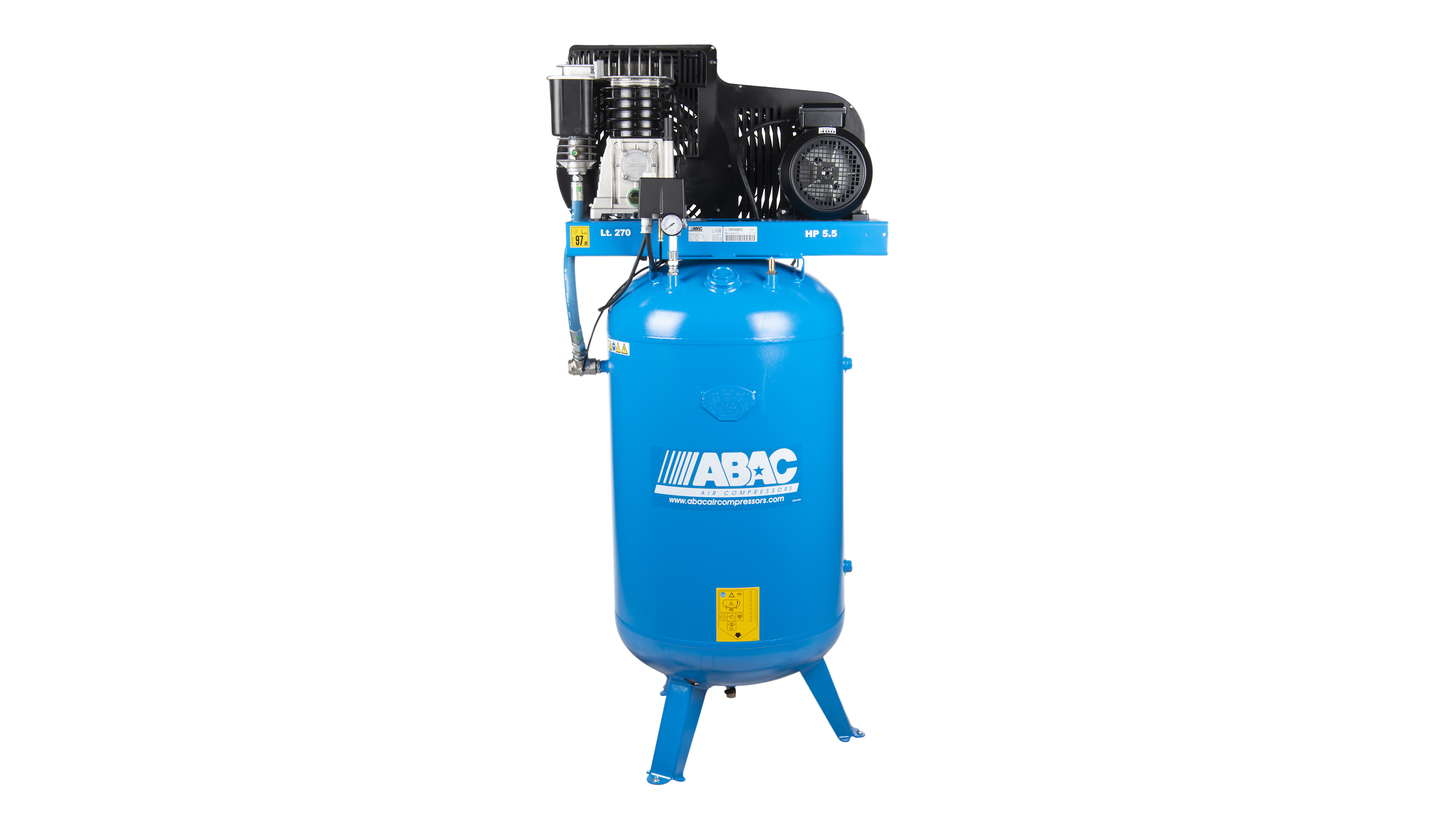 ABAC PRO B5900B 270L VT5.5 Vertical Air Compressor 400Volt - 4116017006 - airlinkcompressors.com