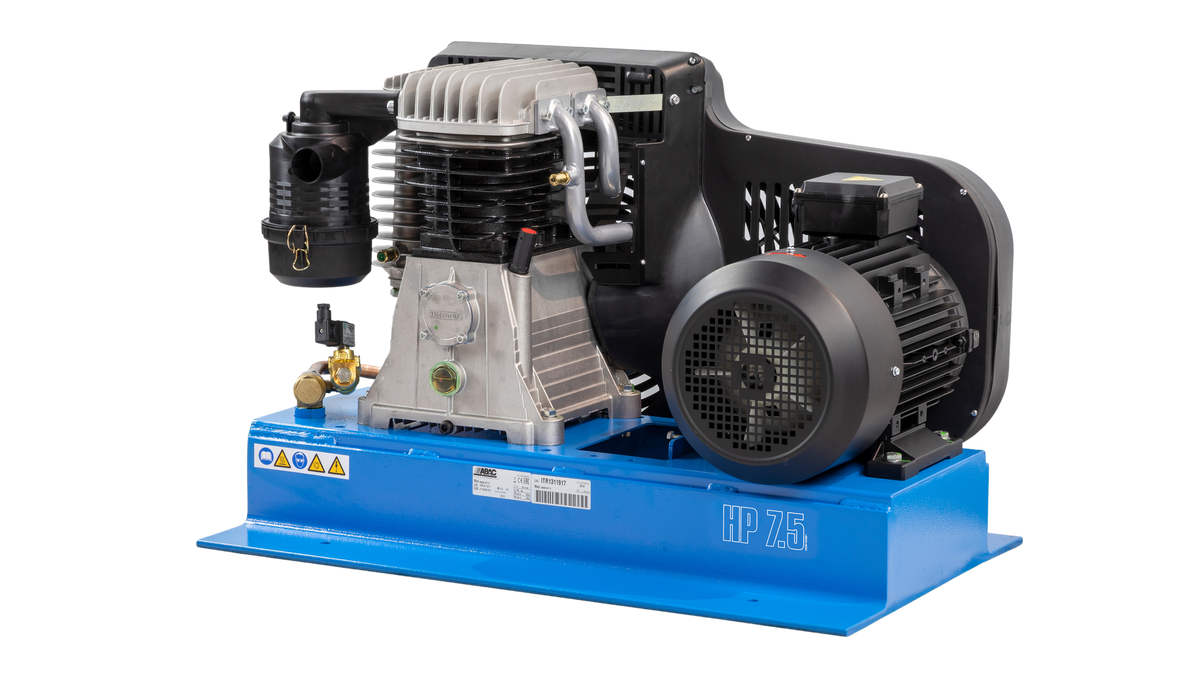 ABAC PRO B6000B BF7.5 - 3 Phase 5.5kw 29CFM 11 Bar Base Plate Air Compressor - 4116000103 - airlinkcompressors.com