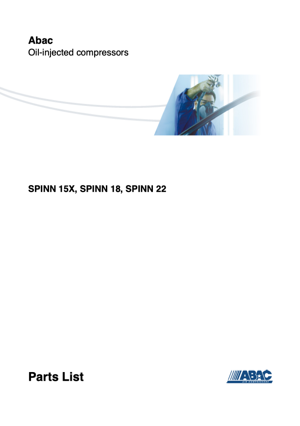 ABAC Spinn 15X - 22kW Parts Manual From 2020 - airlinkcompressors.com