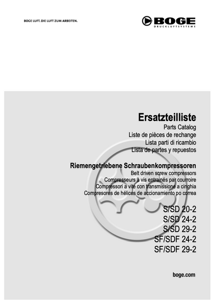 Boge S/SD20-2 to SF/SDF29-2 Compressor Parts Manual From 2021 - airlinkcompressors.com