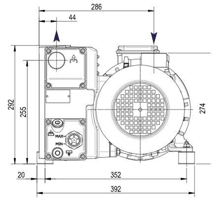 DVP LC151 Oil Lubricated Rotary Vane Vacuum Pump - 3.3 Kw - airlinkcompressors.com