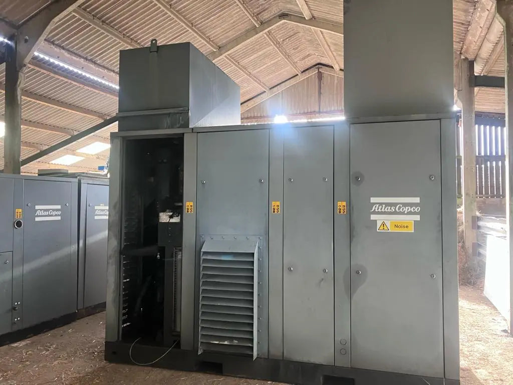 Used Atlas Copco GA250FF 250 kW 1338 CFM 9 Bar Screw Air Compressor - airlinkcompressors.com