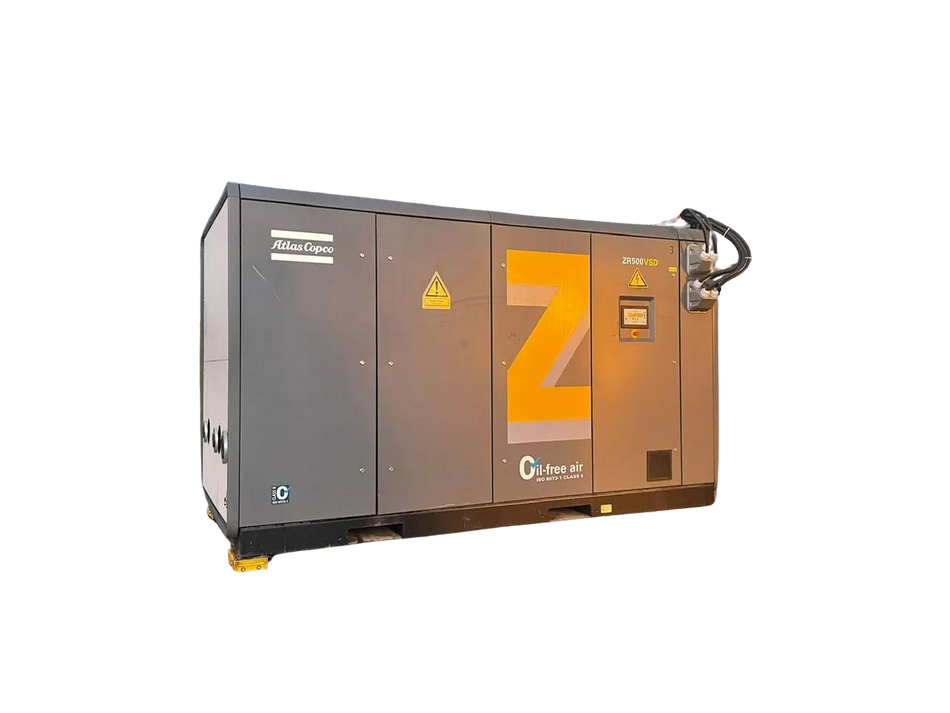 Used Atlas Copco ZR500VSD 500kW 2460 CFM Oil Free Screw Air Compressor - airlinkcompressors.com