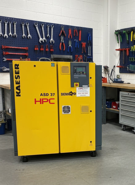 Refurbished HPC Kaeser ASD 37 22 kW Fixed-Speed Rotary Screw Compressor – 8 bar, 138 CFM, 2011, 63,644 Hours