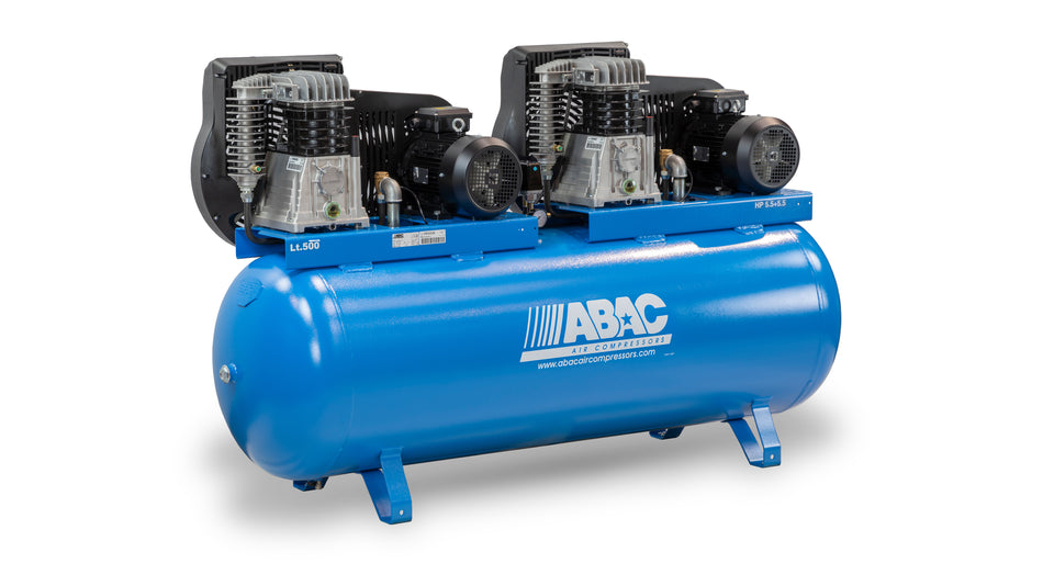 ABAC PRO B5900 500 T5.5 Tandem - 400V 500L 46CFM 10Bar Air Compressor - 4116019884 - airlinkcompressors.com