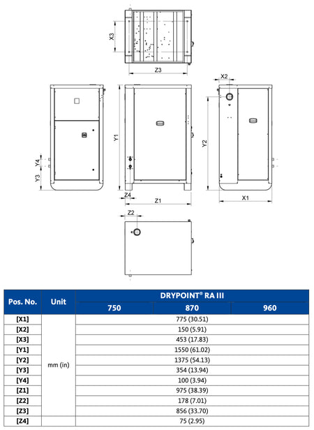 Beko DRYPOINT® RA III 20 Refrigerant Air Dryer with 1 Pre-Filter Flow Rate: 12cfm. 4060406/1 - airlinkcompressors.com