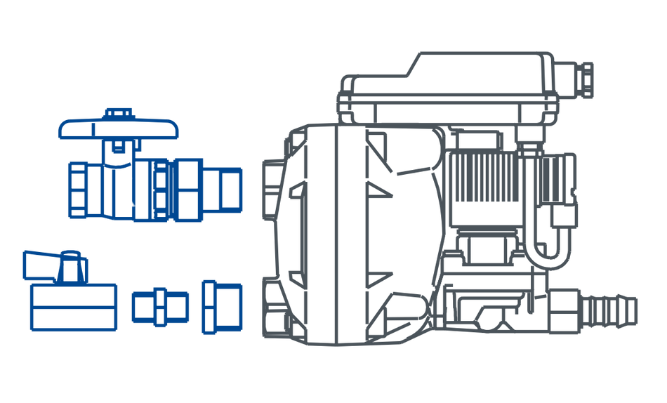 BEKO Technologies Connection kit (manual drain, valve inlet with threaded connection) for BEKOMAT 14, 14CO 2000042 - airlinkcompressors.com