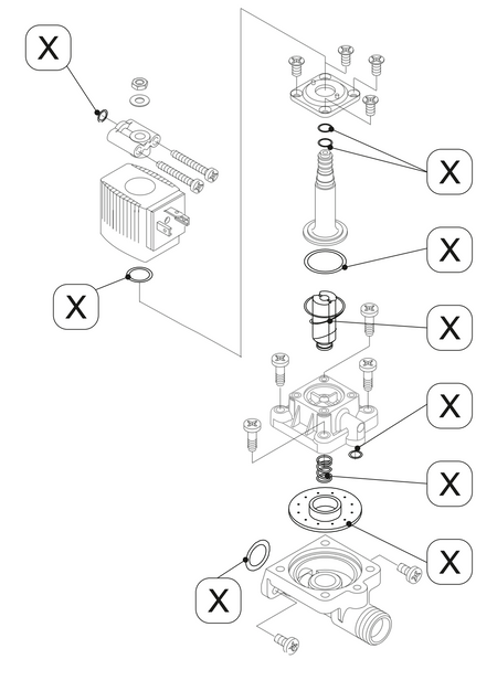BEKO Technologies Service Kit BEKOMAT 12 wearing parts set (XEKA12101) 2000049 - airlinkcompressors.com