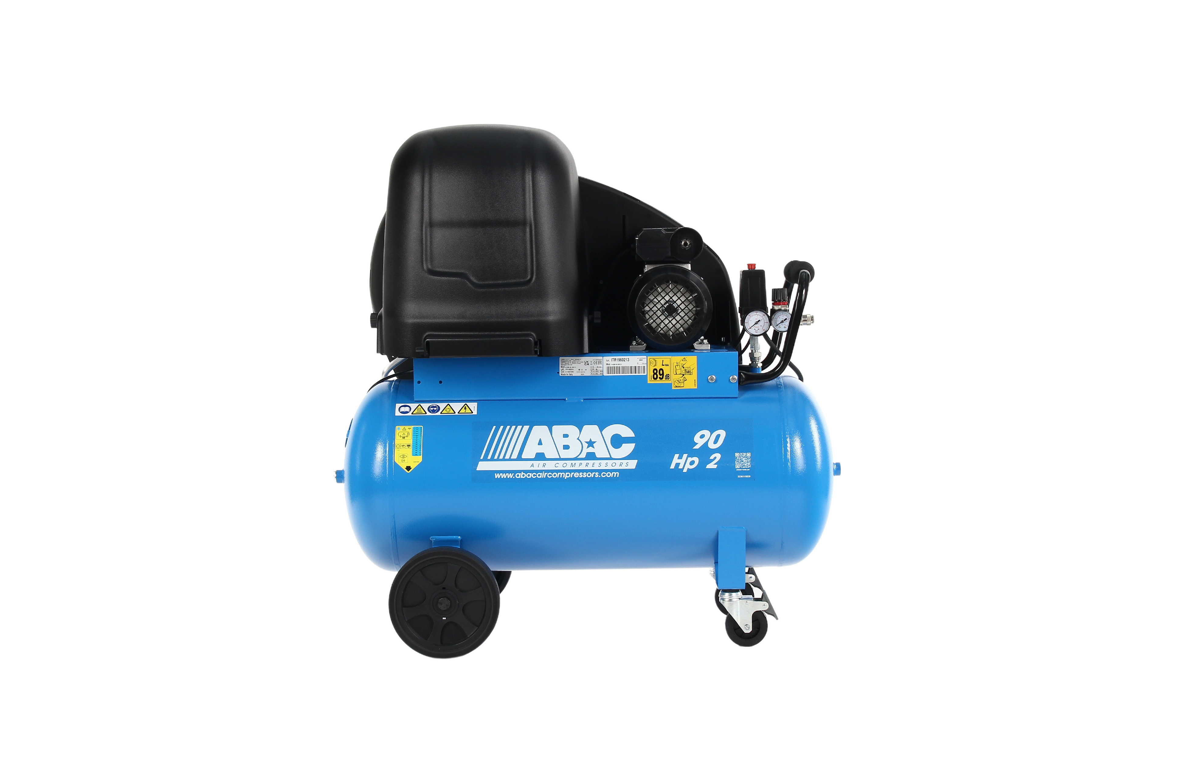 ABAC S A29B 90L CM2 9CFM 10 Bar 230V Silenced Air Compressor - 4116007370