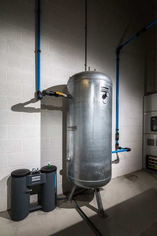 Galvanised 5000L Vertical Compressed Air Receiver Tank (Fittings Kit Not Included) - 4101000942 | ABAC - Compressed Air Online - airlinkcompressors.com