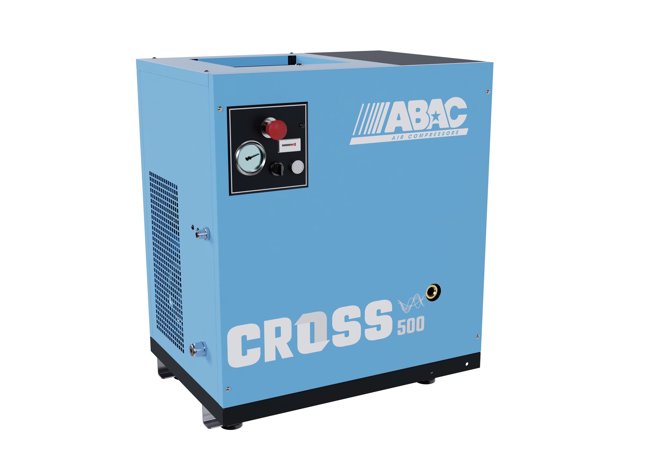 ABAC CROSS 500 4kW 10Bar 400/50 Base Mounted VSD Screw Compressor - 1839025634