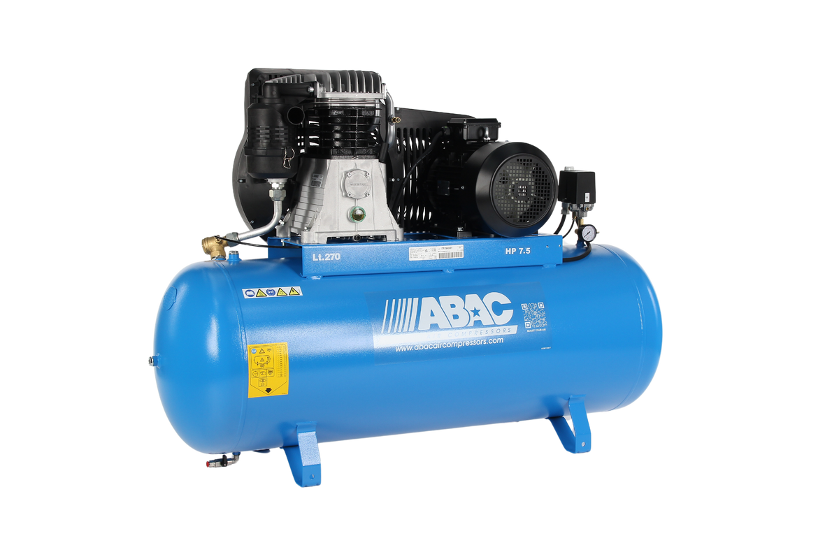 Abac PRO B6000 270L FT7.5 - 3 Phase 5.5kw 270L 29CFM 11Bar Air Compressor - 4116020193