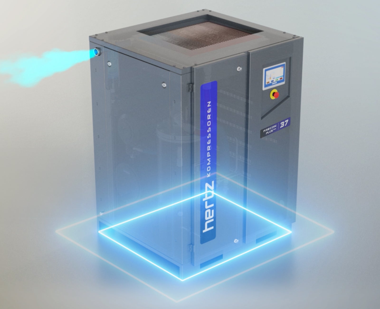 Hertz FRECON PLUS pm 15kw VSD Direct Drive Tank Mounted Screw Compressor & Dryer - Compressed Air Online - airlinkcompressors.com