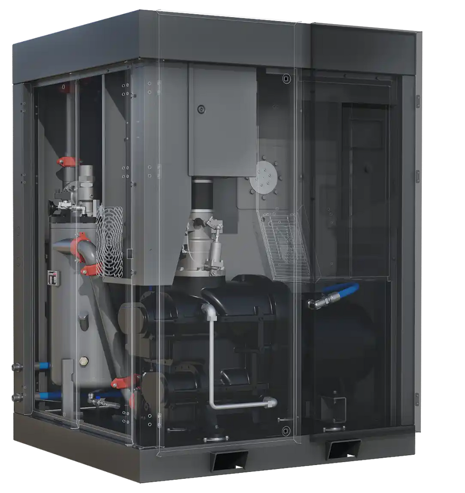 Hertz IMPETUS 22 kW Fixed-Speed Rotary Screw Air Compressor - Energy Efficient & Reliable for Industrial Use