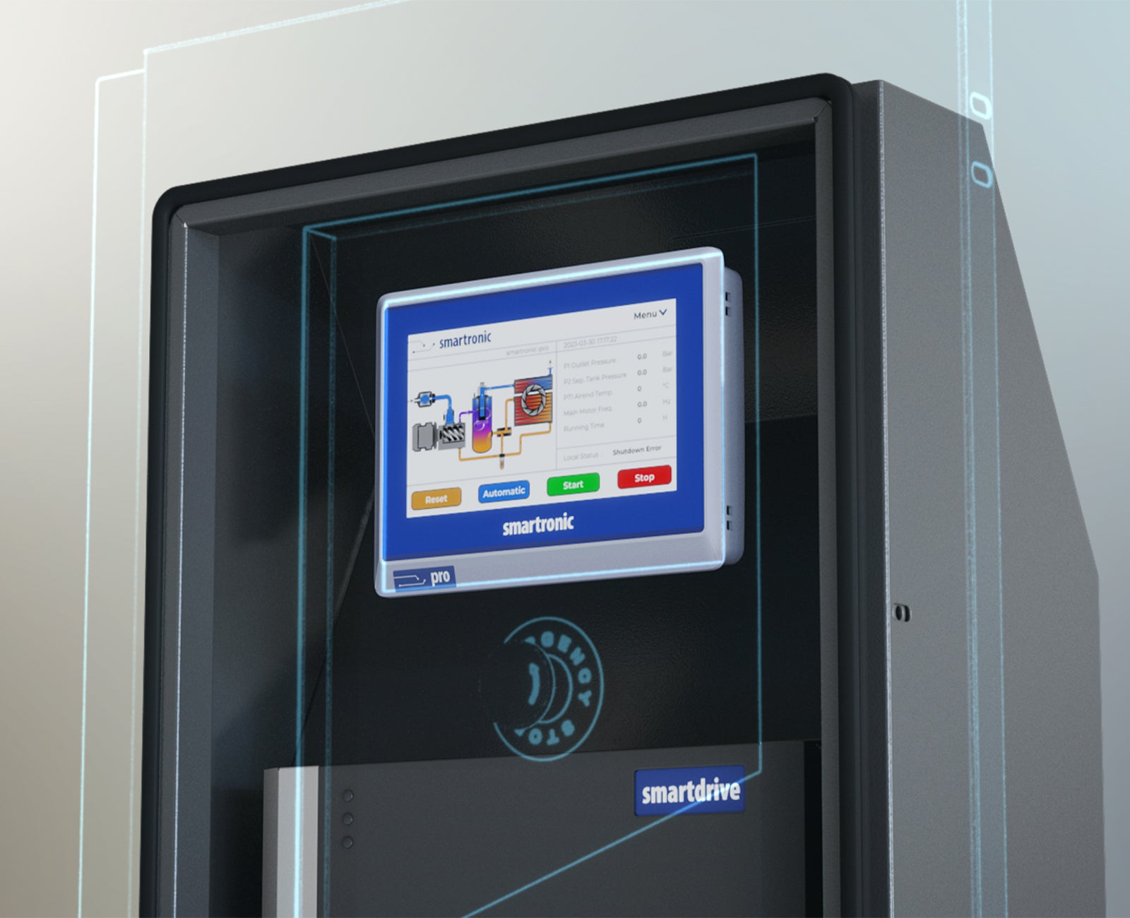 Hertz FRECON PLUS pm 15kw VSD Direct Drive Tank Mounted Screw Compressor & Dryer - Compressed Air Online - airlinkcompressors.com