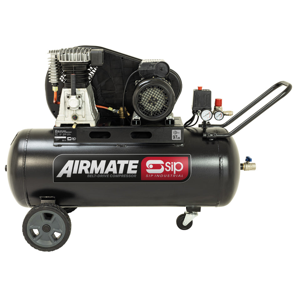 SIP BD 3HP 100L Belt Drive Compressor - 06458 - airlinkcompressors.com