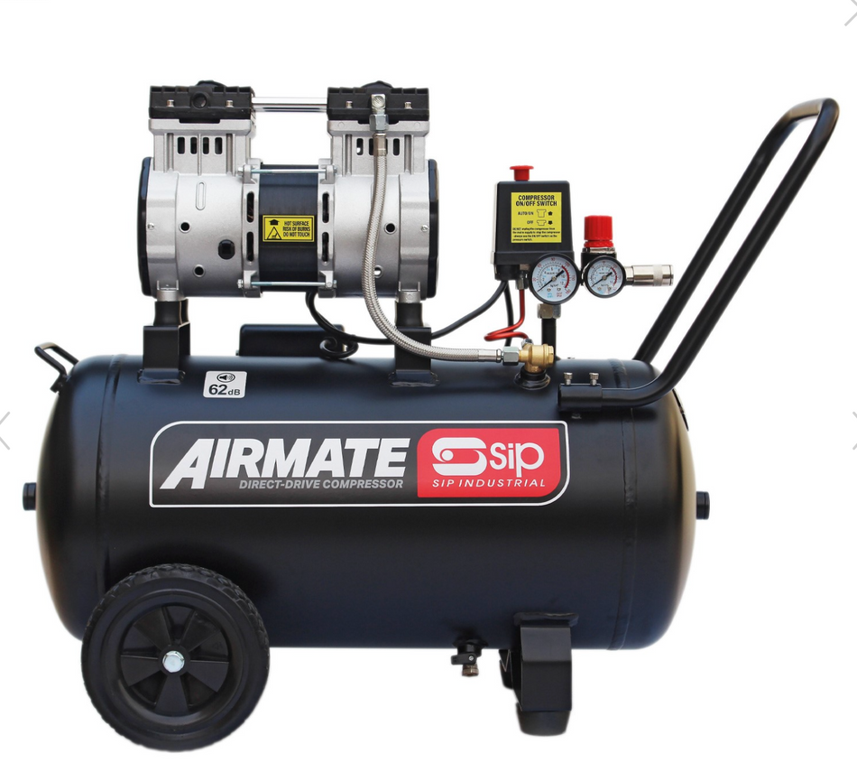 SIP DD 2hp 50ltr Low Noise Oil-Free Compressor 5479 - airlinkcompressors.com