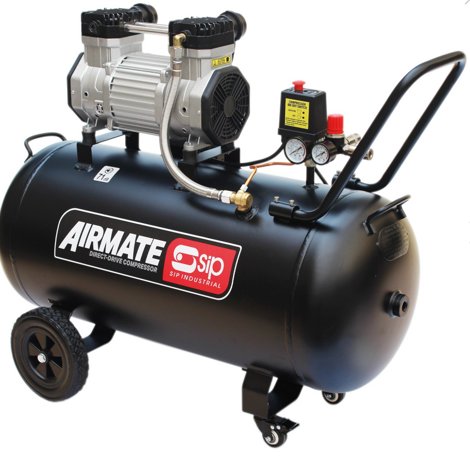 SIP DD 3hp 100ltr Low Noise Oil-Free Compressor 5481 - airlinkcompressors.com