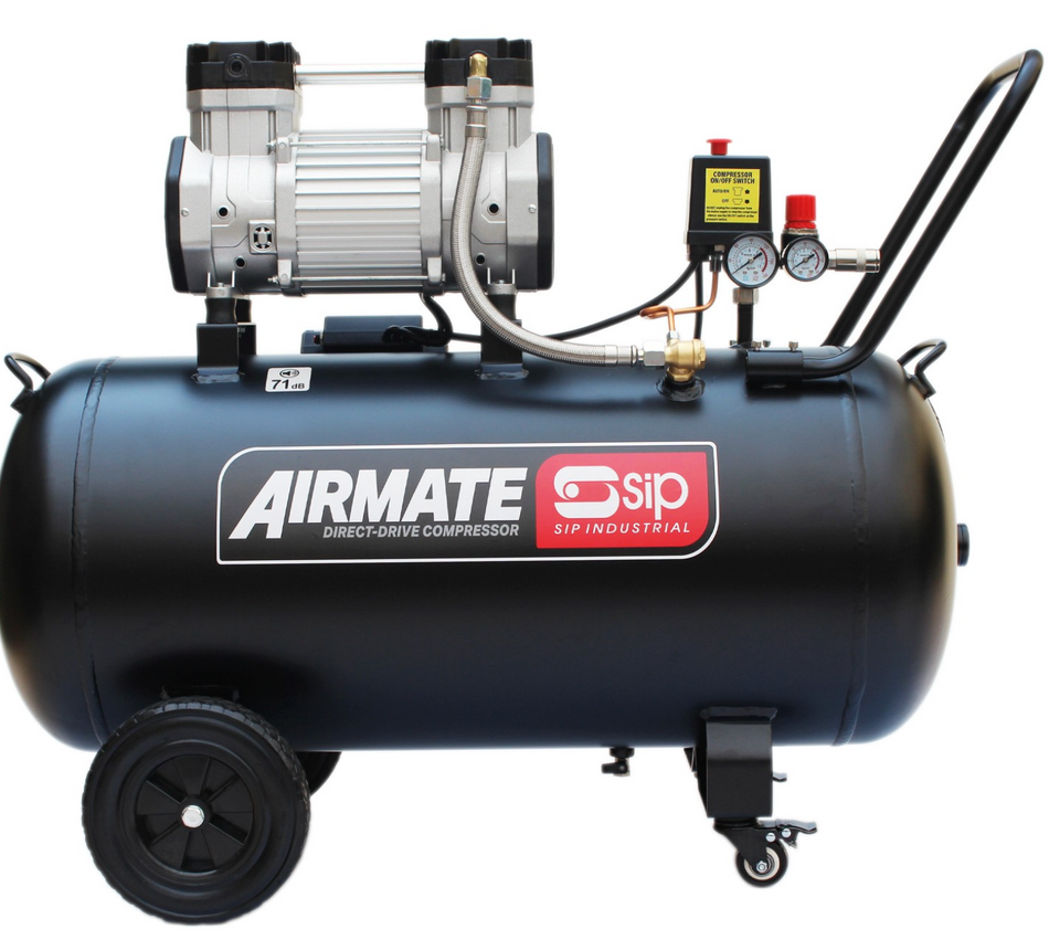 SIP DD 3hp 100ltr Low Noise Oil-Free Compressor 5481 - airlinkcompressors.com