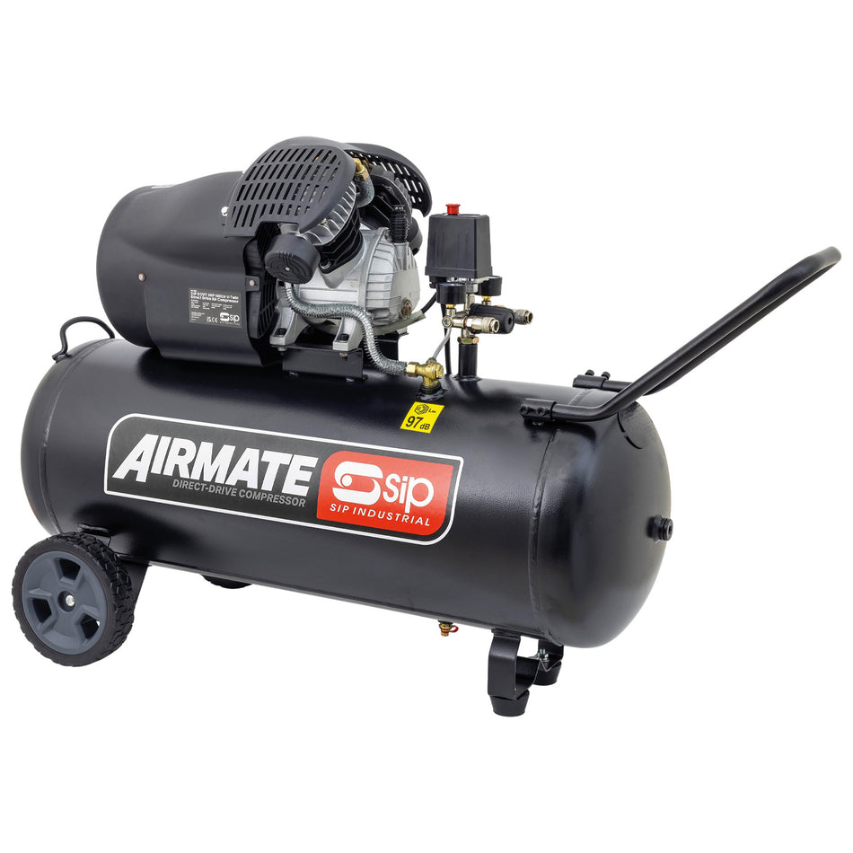 SIP DDVT 3HP 100L V-TWIN Direct Drive Compressor - 06455 - airlinkcompressors.com
