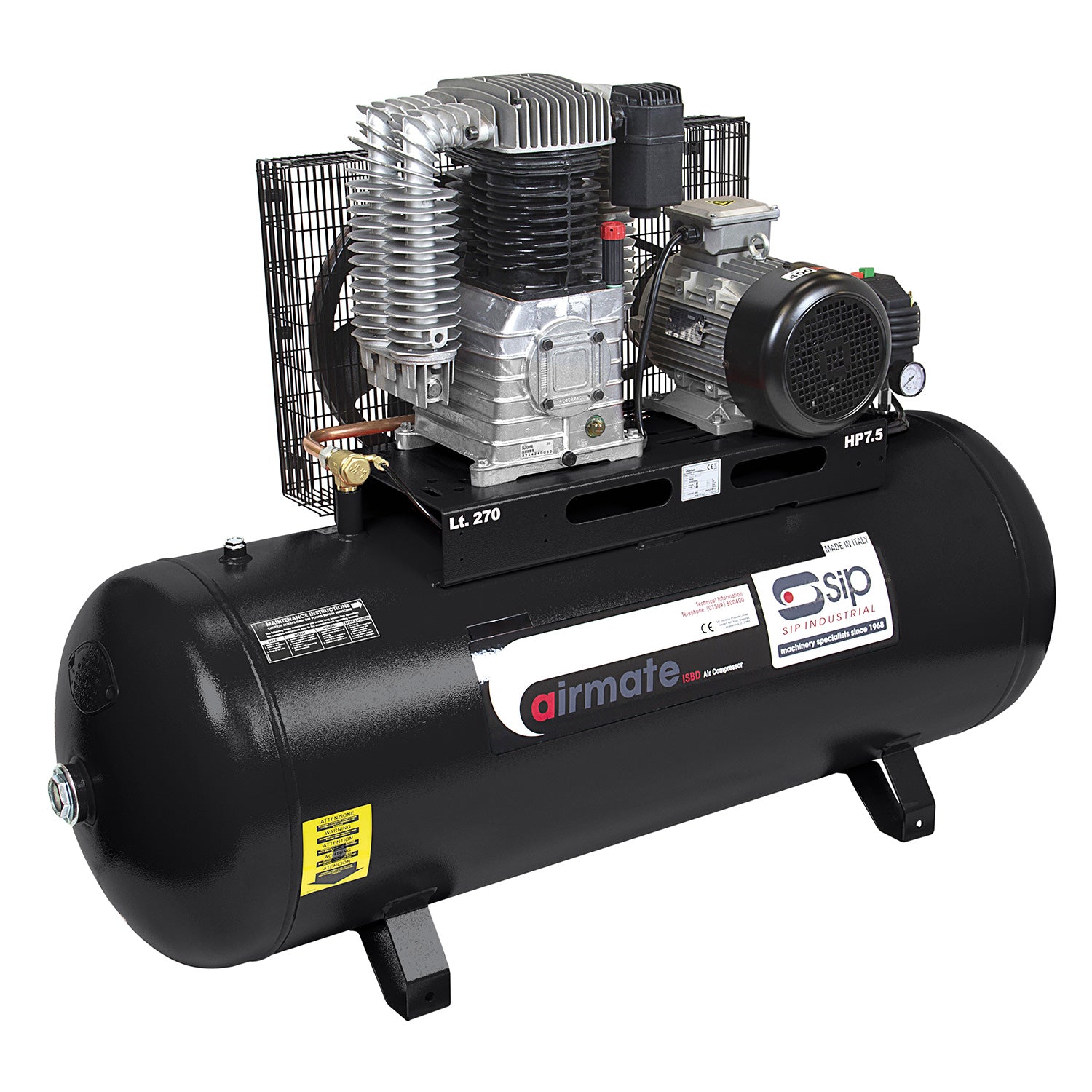 SIP ISBD7.5/270 Industrial Electric Compressor - 06291 - airlinkcompressors.com